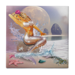 Leben als Meerjungfrau Fliese