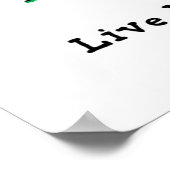 Leben, als würdest du sterben poster (Ecke)