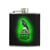 Leben am dunklen Horror Flachmann (Vorderseite)