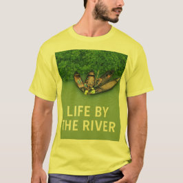 Leben am Fluss Natur-T-Shirt für Outdoor-Liebhaber T-Shirt