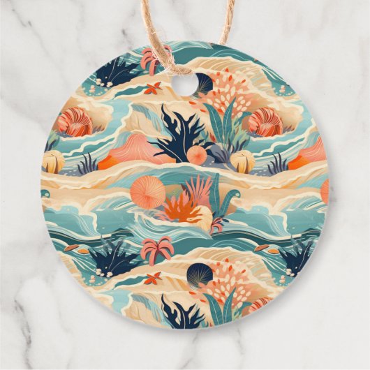 Leben am Meer Geschenkanhänger (Rückseite)