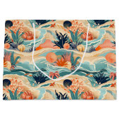 Leben am Meer Große Geschenktüte (Vorderseite)