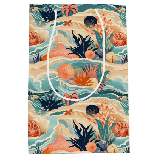 Leben am Meer Mittlere Geschenktüte (Vorderseite)