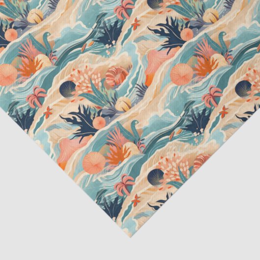 Leben am Meer Seidenpapier (Detail)