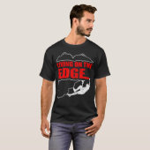 Leben am Rande des Kletterbergs T-Shirt (Vorne ganz)