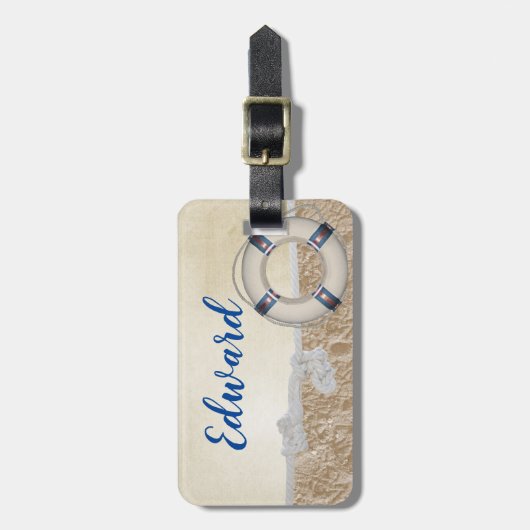 Leben am Sand Gepäckanhänger (Vorderseite vertikal)