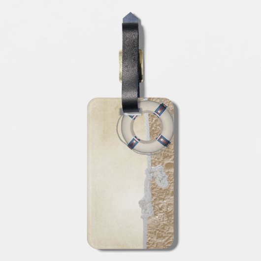 Leben am Sand Gepäckanhänger (Rückseite vertikal)