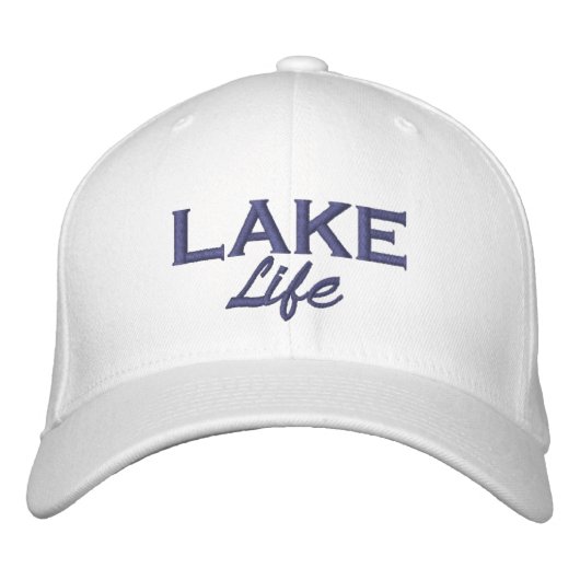 Leben am See Bestickte Baseballkappe (Vorderseite)