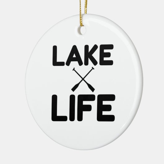 Leben am See Keramik Ornament (Links)