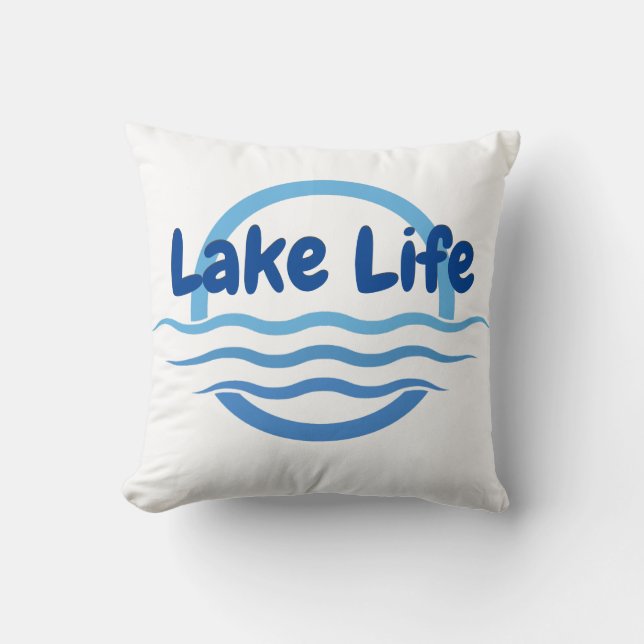 Leben am See Kissen (Vorderseite)