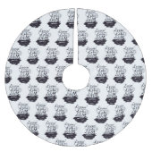 **LEBEN AM SEE** POLYESTER WEIHNACHTSBAUMDECKE (Vorderseite)