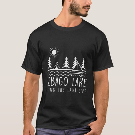 Leben am See Sebago Seen Kajak Maine Ka T-Shirt (Vorderseite)