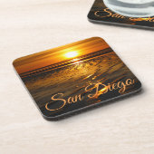 Leben am Strand Getränkeuntersetzer (Linke Seite)