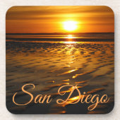 Leben am Strand Getränkeuntersetzer (Vorderseite)