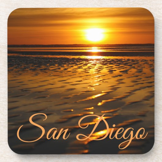 Leben am Strand Getränkeuntersetzer (Vorderseite)