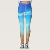 Leben am Strand Leggings (Vorderseite)