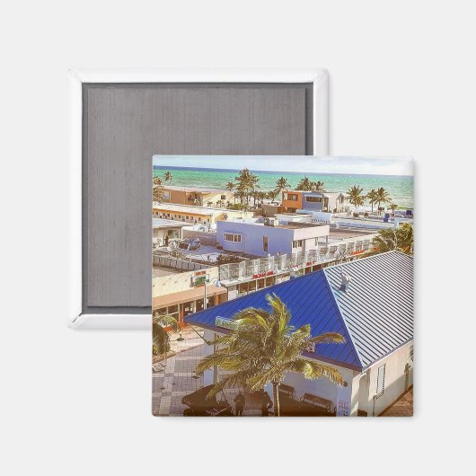 Leben am Strand Magnet (Vorderseite/Rückseite)