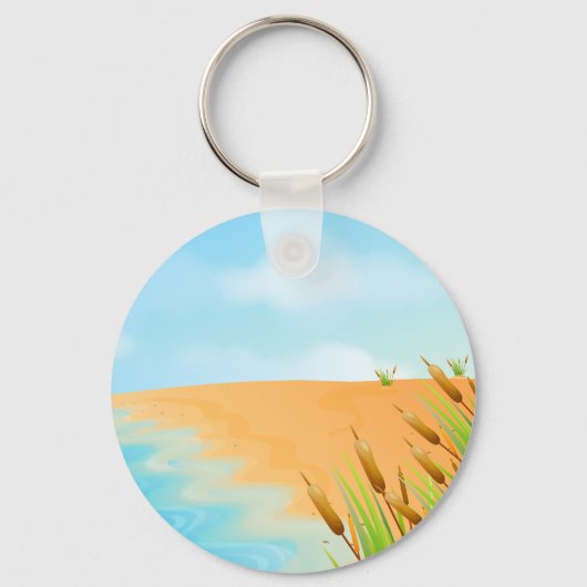 Leben am Strand Schlüsselanhänger (Vorderseite)