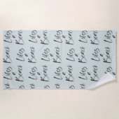 Leben am Strand Strandtuch (Vorderseite)