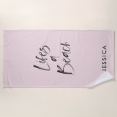 Leben am Strand Strandtuch (Vorderseite)