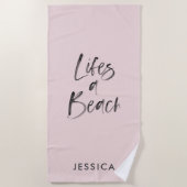 Leben am Strand Strandtuch (Vorderseite)