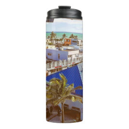 Leben am Strand Thermosbecher