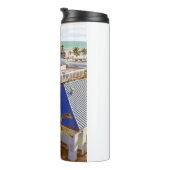 Leben am Strand Thermosbecher (Nach rechts gedreht)