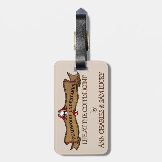 Leben an der Coffin-Verbindung mit Gepäckanhänger. Gepäckanhänger (Rückseite vertikal)