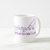 Leben - Anais Nin Kaffeetasse (VorderseiteRechts)