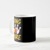Leben auf Bowling Button Strike Bowling Player Kaffeetasse (Vorderseite Links)