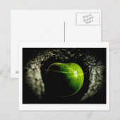 Leben auf dem Apfel Postkarte (Vorne/Hinten)