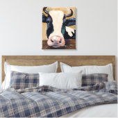 Leben auf dem Bauernhof - Die Kuh schütteln Leinwanddruck (Insitu (Schlafzimmer))