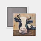 Leben auf dem Bauernhof - Die Kuh schütteln Magnet (Vorderseite/Rückseite)