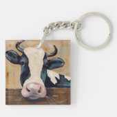Leben auf dem Bauernhof - Die Kuh schütteln Schlüsselanhänger (Rückseite)