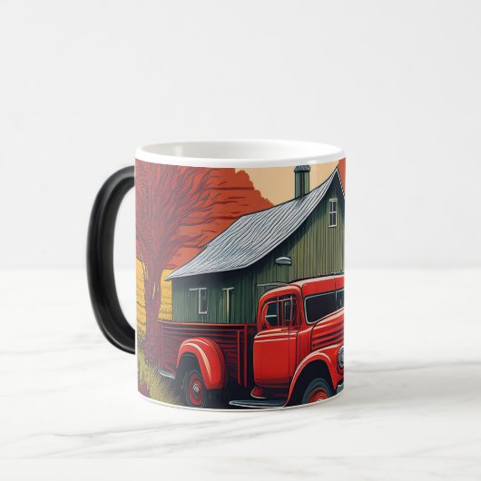 Leben auf dem Bauernhof Verwandlungstasse (Vorderseite Links)