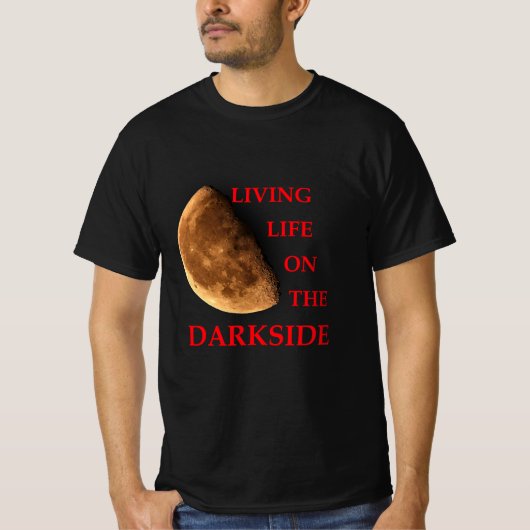 Leben auf dem Dunkelmond-Horror T-Shirt (Vorderseite)