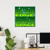LEBEN AUF DEM EDGE POSTER (Heimbüro)