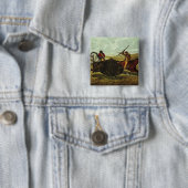 Leben auf dem Grasland - die Büffel-Jagd, 1862 Button (Beispiel)