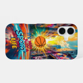 Leben auf dem Hof: Basketball iPhone 16 Hülle (Rückseite (Horizontal))