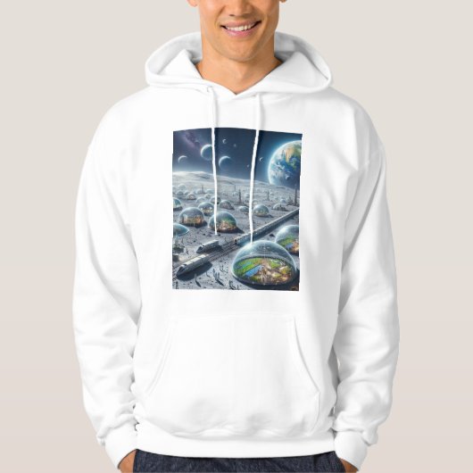 Leben auf dem Mond Sweatshirt (Vorderseite)