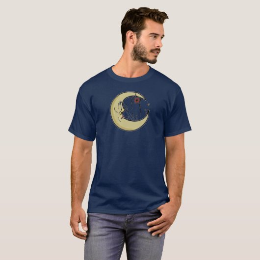 Leben auf dem Mond-T - Shirt (Vorne ganz)