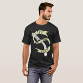 Leben auf dem Rand Barbering Rasiermesser-T - T-Shirt (Vorne ganz)