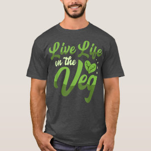 Leben auf dem vec Shirt für eine Vegans Vegetarier