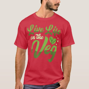 Leben auf dem vec Shirt für eine Vegans Vegetarier