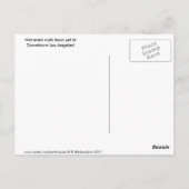 Leben auf der Autobahn Los Angeles Postkarte (Rückseite)