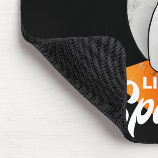 Leben auf einem Bowling-Team Mousepad (Ecke)