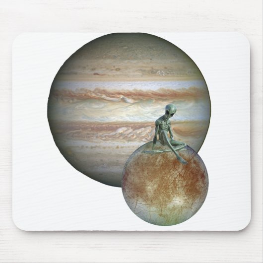 Leben auf Europa-Jupiters Mond Mousepad (Vorne)