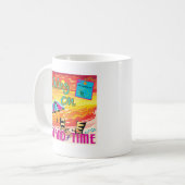 Leben auf Insel-Zeit Kaffeetasse (Vorderseite Links)