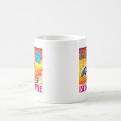 Leben auf Insel-Zeit Kaffeetasse (Mittel)