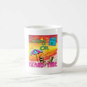 Leben auf Insel-Zeit Kaffeetasse